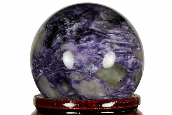 Polished Purple Charoite Sphere - Siberia #212304